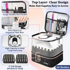 Partreko nail-lamp-compartment shows easy access to tools during manicures