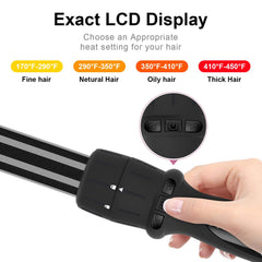 PARWIN PRO BEAUTY LCD temperature display ensures precise styling.