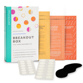Patchology Breakout Box full kit shows all three treatments for on-the-go acne care