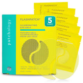Patchology FlashPatch illuminating eye gels close-up for quick under-eye brightening