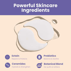 Patchology Skin Remedy Soothing Eye Gels ceramides-ectoin focus highlights hydrating protection.