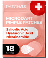 PatchRx micro-needle patch pack hero demonstrates discreet hydrocolloid protection.