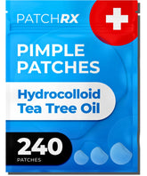 PatchRx pimple patches face closeup: nearly invisible barrier for discreet, clearer-looking skin.