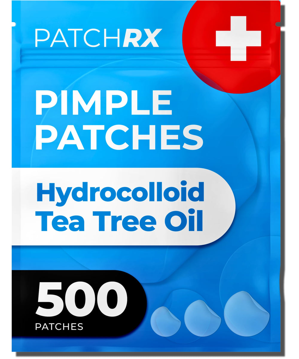PatchRx pimple patches on face pack hero demonstrating discreet acne protection
