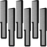 Patelai 6-piece clipper barber combs flat-top set in black for pros