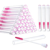 Patelai disposable mascara brushes set with 40 wands and tubes for convenient daily use.