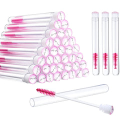 Patelai disposable mascara brushes set with 40 wands and tubes for convenient daily use.