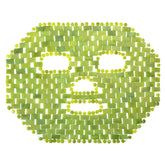Patelai Jade Mask close-up on green jade for cooling eye relief.
