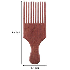 Patelai long-tooth detangling comb highlighting smooth teeth for gentle detangling