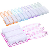 Patelai nail brush handle grip set with non-slip handles for precise nail cleaning.