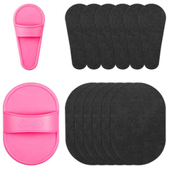 Patelai smooth away hair removal pad pink, compact for quick on-the-go skin touch-ups