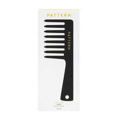 PATTERN Beauty wide tooth comb packaging highlights recyclable materials and eco-friendly design