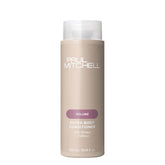 Paul Mitchell Extra-Body Conditioner bottle demonstrates volumizing care for fine hair.