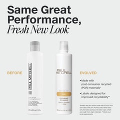 Close-up of Paul Mitchell Foaming Pomade foam texture for smooth styling.