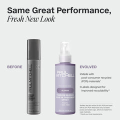 Paul Mitchell Forever Blonde leave-in application for even distribution on damaged blondes