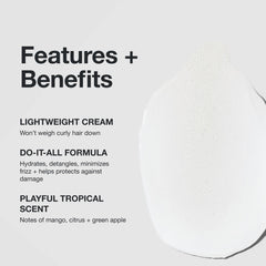 Paul Mitchell Full Circle Leave-In Cream curl tips image demonstrates detangling ease