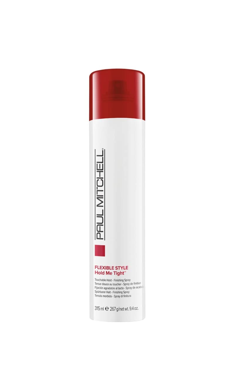 Paul Mitchell Hold Me Tight hairspray bottle ready to shape your look with flexible hold.