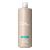 Paul Mitchell Shampoo Three bottle close-up demonstrates clarifying cleanse for swimmer-treated hair.