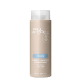 Paul Mitchell Sheer Hydration Conditioner bottle shows moisture-boosting formula for dry hair