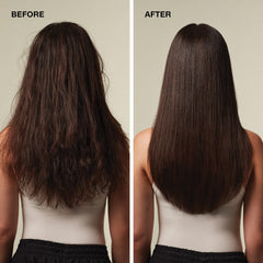 Paul Mitchell Straight Works Gel applied to damp hair for sleek results