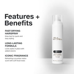 Paul Mitchell Super Clean Extra Hairspray humidity-resistance helps styles stay put in humid weather