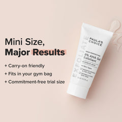 Paula's Choice 8% AHA gel exfoliant bottle with pump ready for application to reveal smoother skin