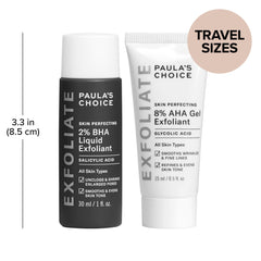 Paula's Choice AHA Gel bottle closeup illustrating gentle resurfacing and brighter tone.