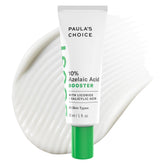 Paula's Choice Boost Azelaic Acid Booster bottle shows oil-free clarity for even-toned skin.