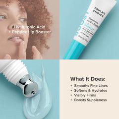 Paula's Choice Boost Lip Booster bottle featuring squalane and butters for lasting moisture.