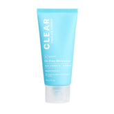 Paula's Choice CLEAR Oil-Free Moisturizer bottle closeup showing weightless hydration for acne-prone skin.