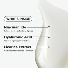 Paula's Choice CLEAR moisturizer pump application demonstrating a non-greasy, quick-absorbing night cream.