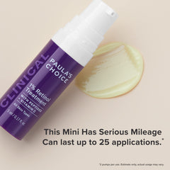Paula's Choice Clinical 1% Retinol cream jar close-up suggesting wrinkle refinement