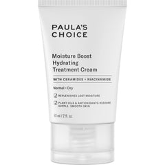Paula's Choice Moisture Boost cream jar closeup highlights deep hydration.