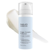 Paula's Choice Omega+ Complex bottle shows fragrance-free hydration for dry, sensitive skin