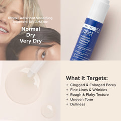 Applying Paula's Choice RESIST Exfoliator in evening skincare routine.
