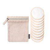 Paula's Choice reusable makeup remover pads closeup, soft bamboo-cotton texture for gentle cleansing.