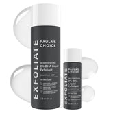 Paula's Choice Skin Perfecting 2% BHA full-size bottle showing pore treatment benefits