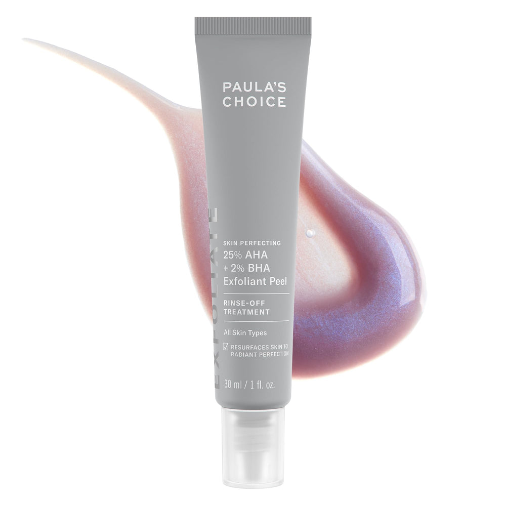 Paula's Choice Skin Perfecting Peel bottle—fragrance-free formula for smoother skin.