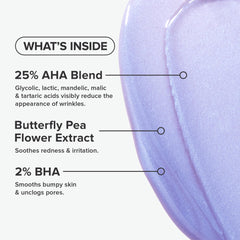 Paula's Choice Skin Perfecting Peel closeup tingling—active exfoliation hint.