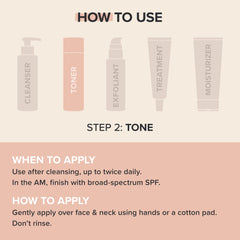 Paula's Choice Toner applied on the face for a gentle, refreshing routine