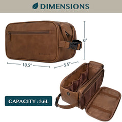 PAVILIA Toiletry Bag open main compartment, quick access to grooming essentials