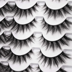 Pawotence 6D faux mink lashes, 18mm, brighten eyes with a full yet natural vibe.