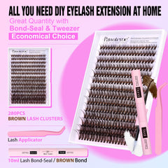 Pawotence brown-lash-bond-seal provides secure hold and smooth finish.
