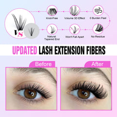 Pawotence lash applicator tweezers enable precise placement during DIY lashes