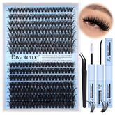 Pawotence lash clusters kit 280pcs for at-home eyelash extensions