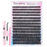 Pawotence lash-extension-kit-280pcs-clusters ready-to-use for fuller natural lashes