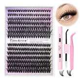 Pawotence lash extension kit packaging showing contents for at-home salon-quality results