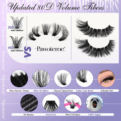 Pawotence Mink Clusters 80D 10mm for subtle enhancement