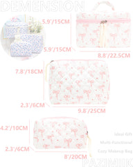 PAZIMIIK interior mesh pocket for brushes and small items inside the makeup bag.