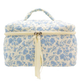 PAZIMIIK cotton makeup bag exterior-quilted for premium daily organization